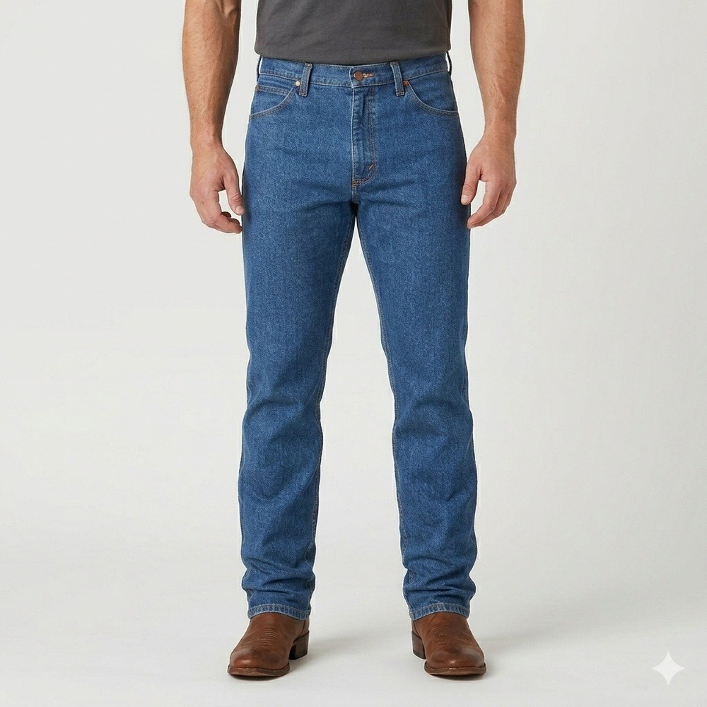 Wrangler Cowboy Cut 936DEN Slim Fit Rigid Blue Denim Jeans 40x32